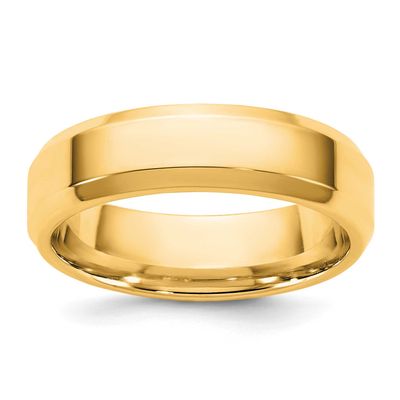 5.5mm Bevel Edge Comfort Fit Band 10k Gold, 1BEC055-11.5,