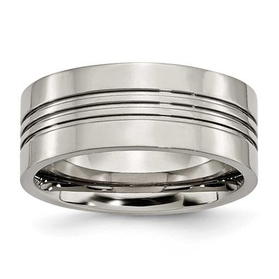 9mm Grooved Band Titanium Polished, TB120-11.5, 883957765600