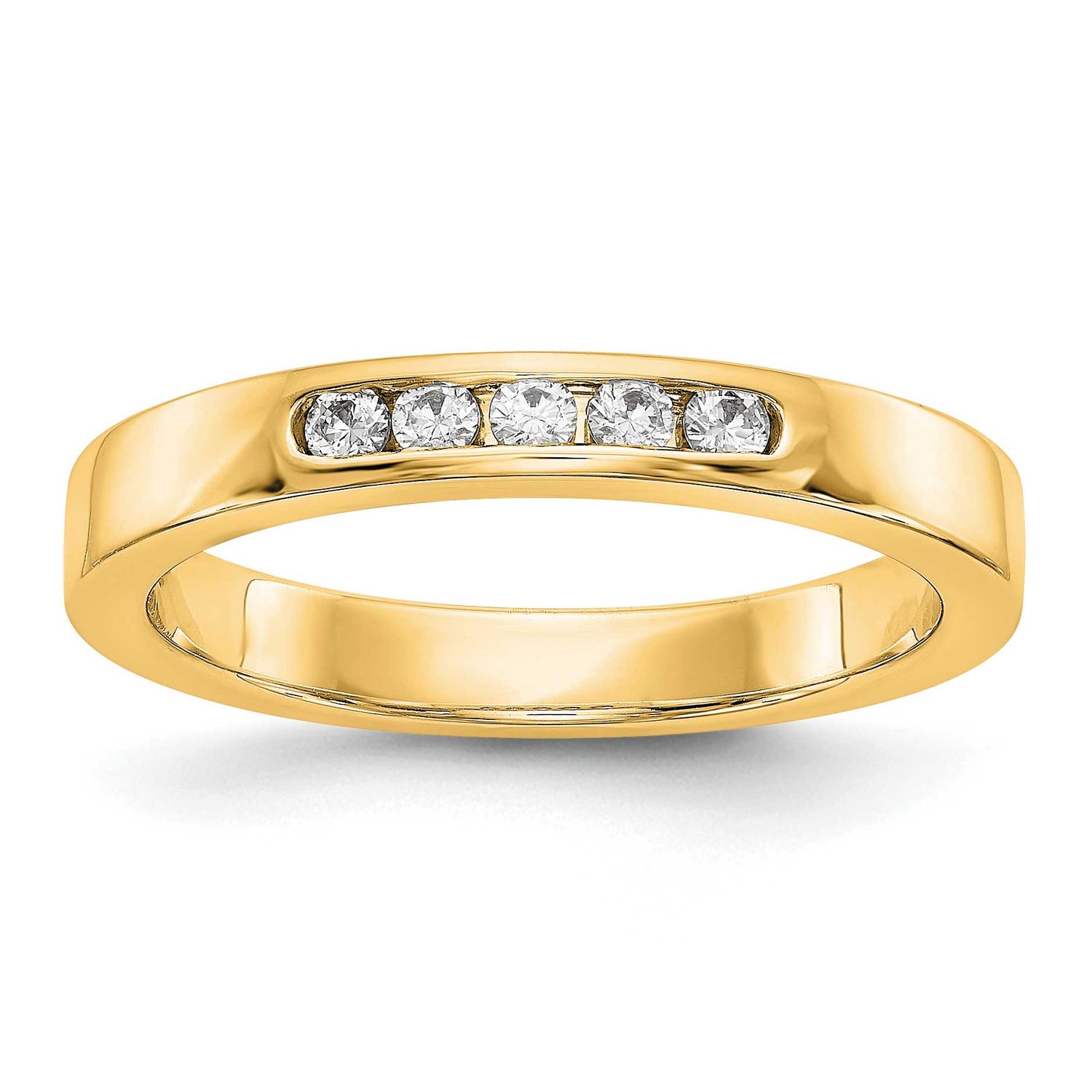 5-Stone Holds 5-1.9mm Round Channel Band Mounting Closed 14k Gold, RM3276B-014-Y,