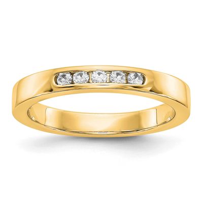 5-Stone Holds 5-1.9mm Round Channel Band Mounting Closed 14k Gold, RM3276B-014-Y,