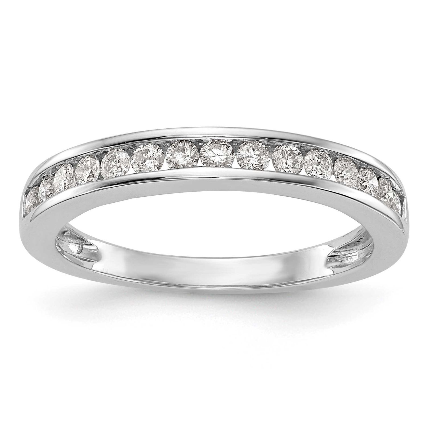 Lab Grown Diamond VS/SI FGH Wedding Band 14k White Gold, RM2669B-038-575WLG, 196904337721