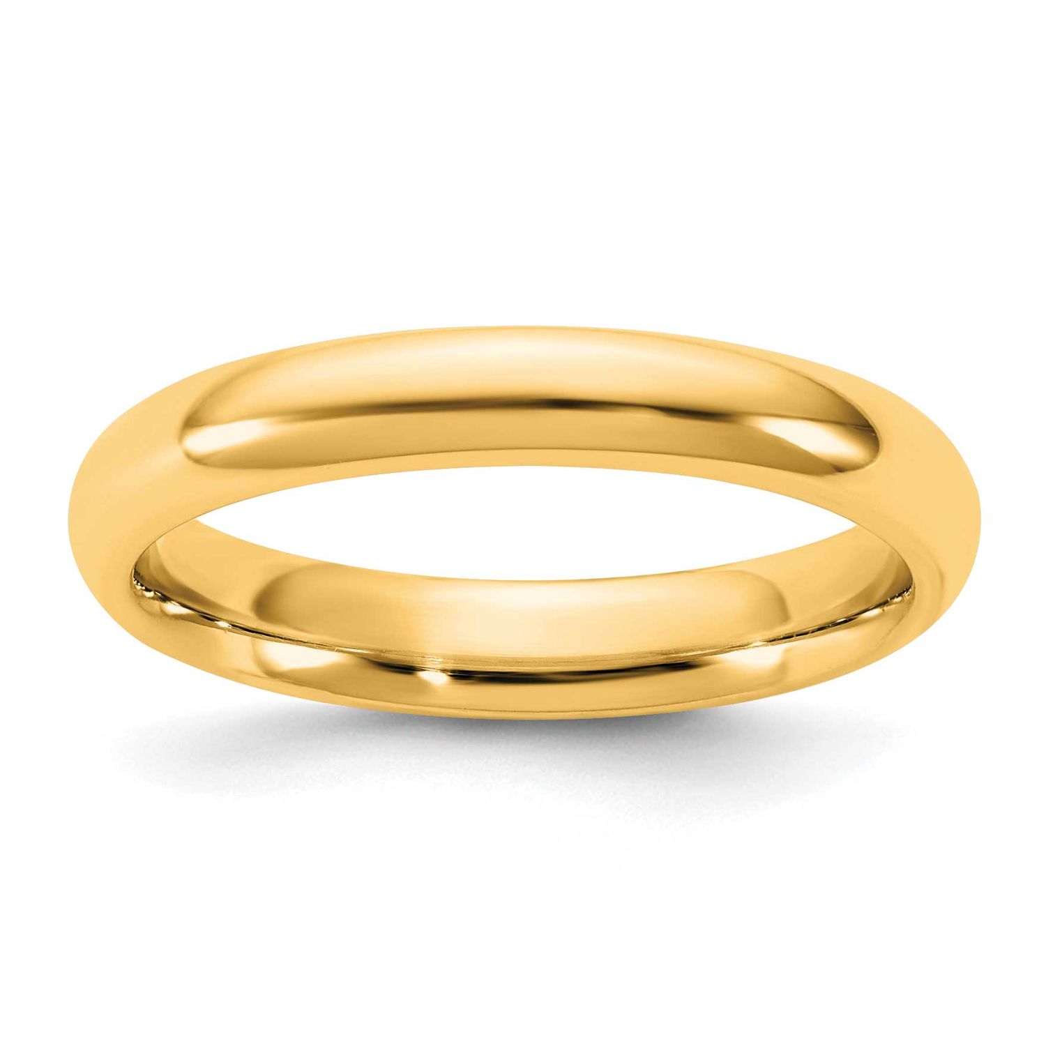 3.5mm Standard Comfort Fit Band 10k Gold, 1CF035-7.5,