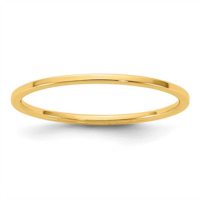 1mm Flat Band 10k Gold, 1FLL010-7,
