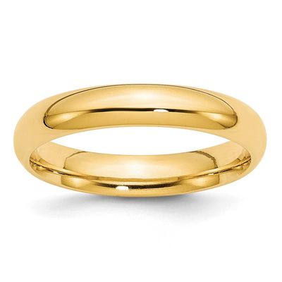 4mm Standard Weight Comfort Fit Wedding Band 14k Gold, CF040-11.5, 886774474762