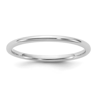 1.5mm Comfort Fit Band 10k White Gold, 1WCFL015-10,