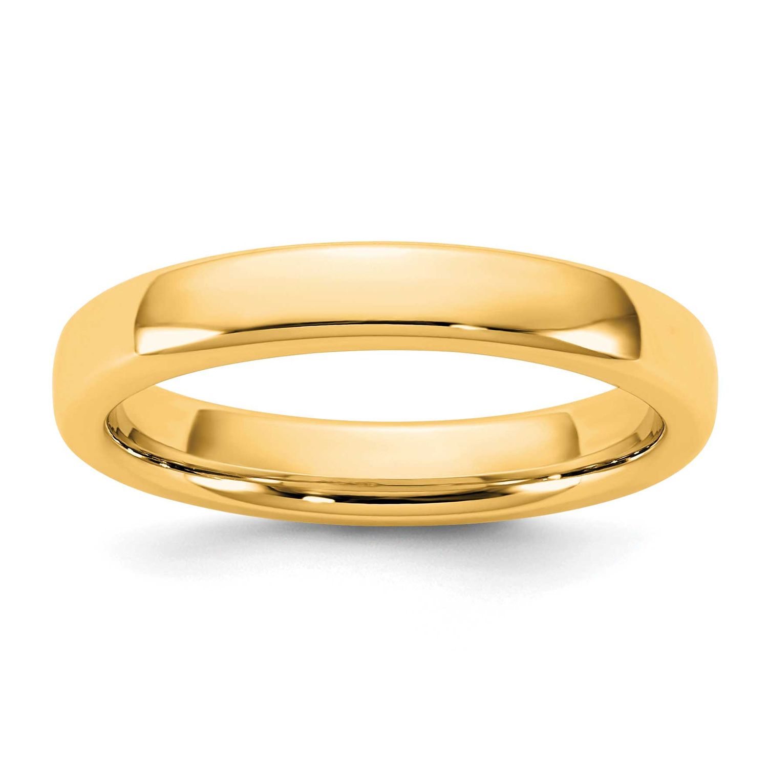 3.5mm European Comfort Fit Band 14k Gold, ECF035-5.5,