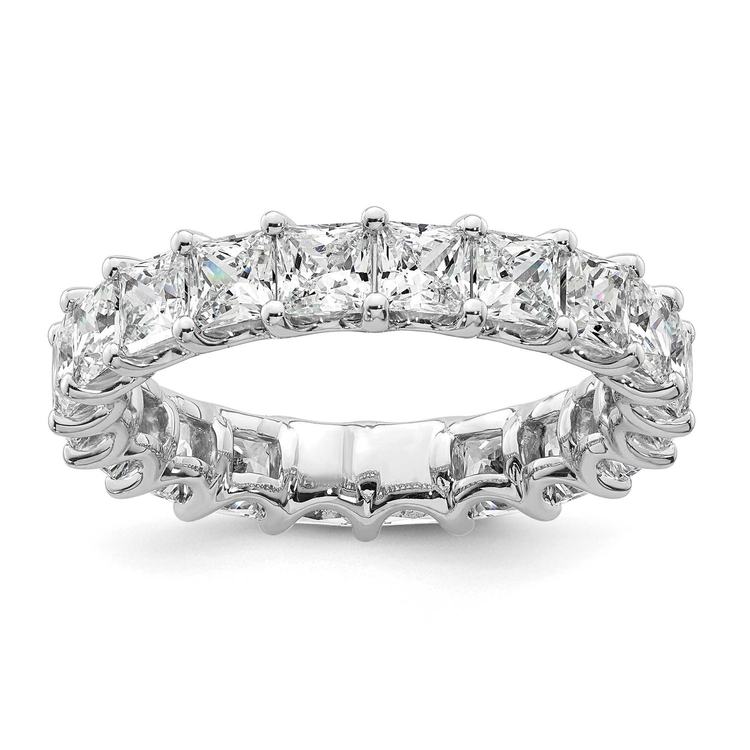 Princess Lab Grown Diamond VS/SI FGH Eternity Band 14k White Gold, RM10429-400-6WLG,