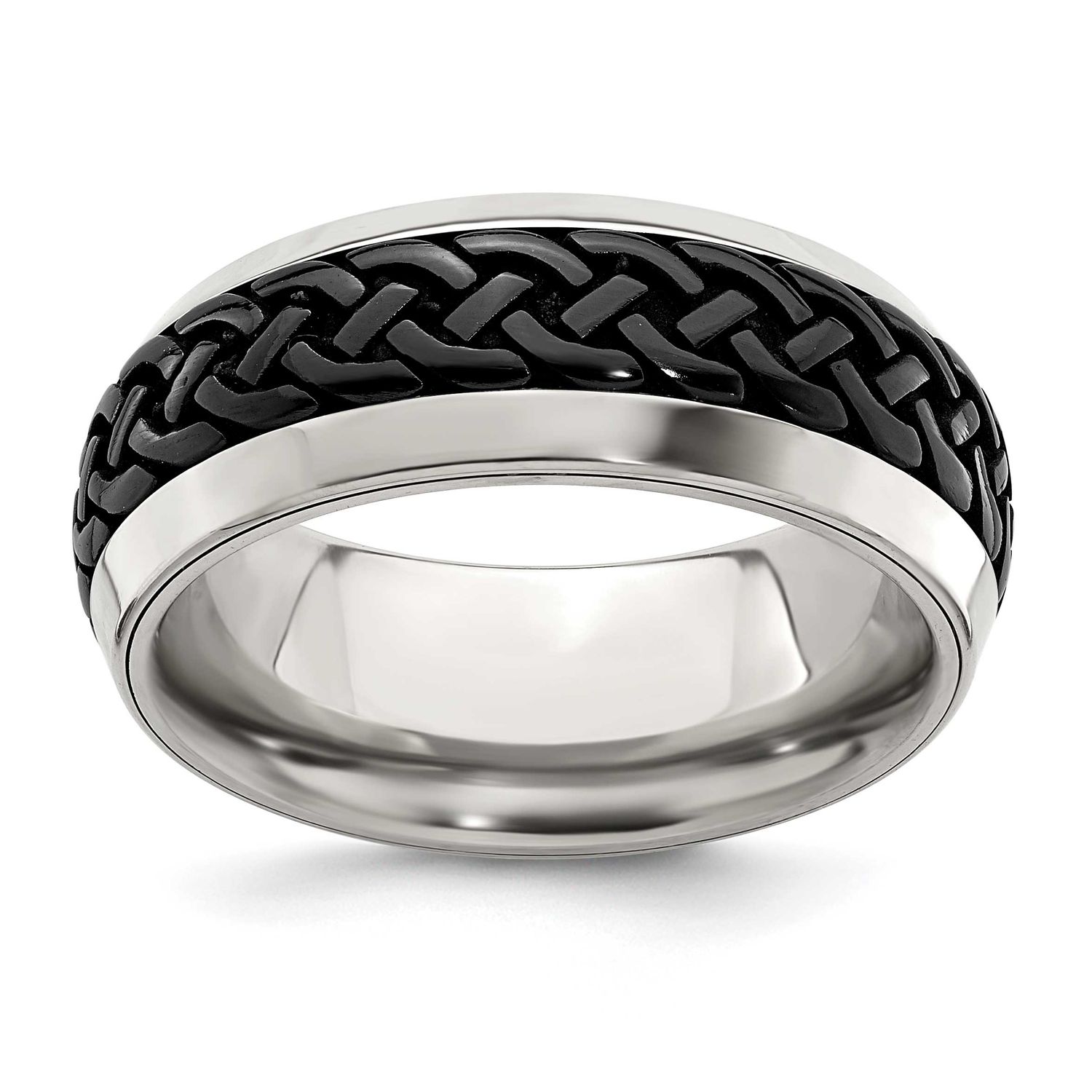 Edward Mirell &amp; Black Ti Casted 9mm Band Stainless Steel, EMR193-8.5, 614664187702