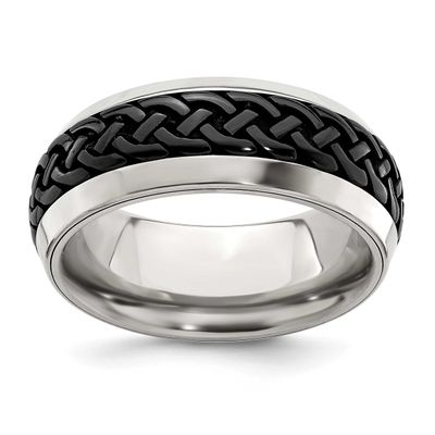 Edward Mirell &amp; Black Ti Casted 9mm Band Stainless Steel, EMR193-8.5, 614664187702