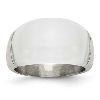 12mm Cat&#39;s Eye Ring Stainless Steel, SR178-6, 883957039664