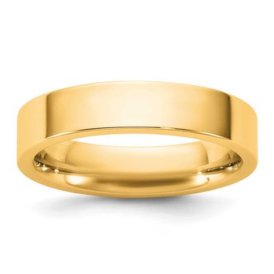 4.5mm Standard Flat Comfort Fit Band 10k Gold, 1FLC045-7.5,