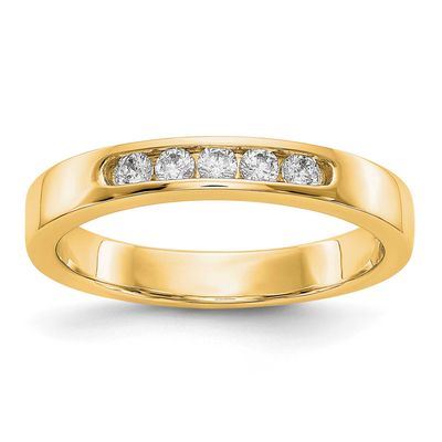 5-Stone Holds 5-2.1mm Round Channel Band Mounting Closed 14k Gold, RM3276B-020-Y,