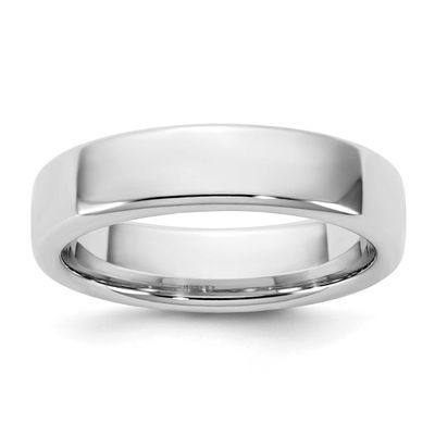 5mm European Comfort Fit Band 14k White Gold, WECF050-7.5,