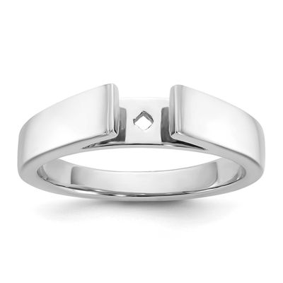 Peg Set 3.8mm Solitaire Engagement Ring Mounting 14k White Gold, RM1976E-3.8MM-W,