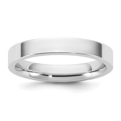 3.5mm Standard Flat Comfort Fit Band 10k White Gold, 1WFLC035-14,