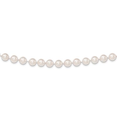 8-9mm White Round Saltwater Akoya Cultured Pearl 8 inch Bracelet 14k Gold, PL80AA-8,