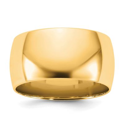 10mm Standard Comfort Fit Band 14k Gold, CF100-10.5,