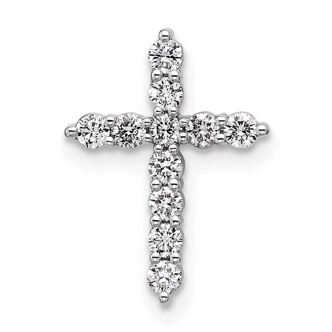 Lab Grown Diamond VS/SI FGH Cross Pendant 14k White Gold, PM10446-WLG,