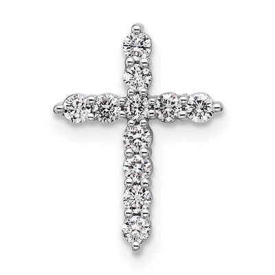Lab Grown Diamond VS/SI FGH Cross Pendant 14k White Gold, PM10446-WLG,