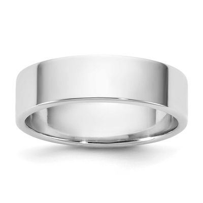 5.5mm Flat Band 14k White Gold, WFLL055-4.5,