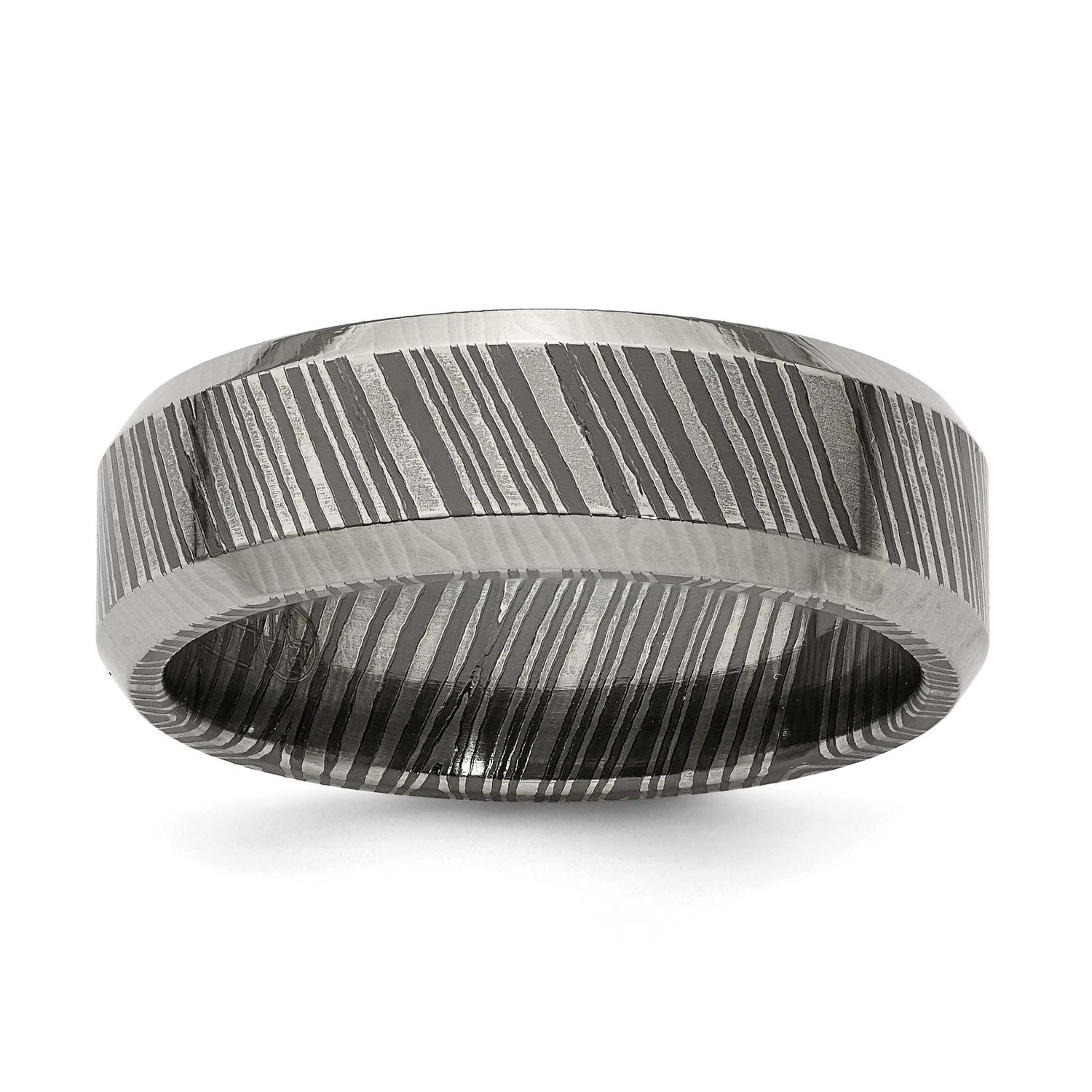Edward Mirell Timoku Flat Beveled Edge 7mm Band , EMR319-13, 614664090620