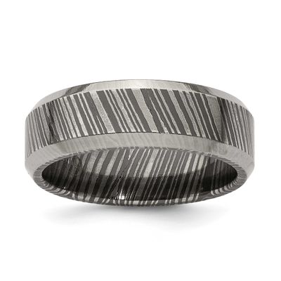 Edward Mirell Timoku Flat Beveled Edge 7mm Band , EMR319-13, 614664090620