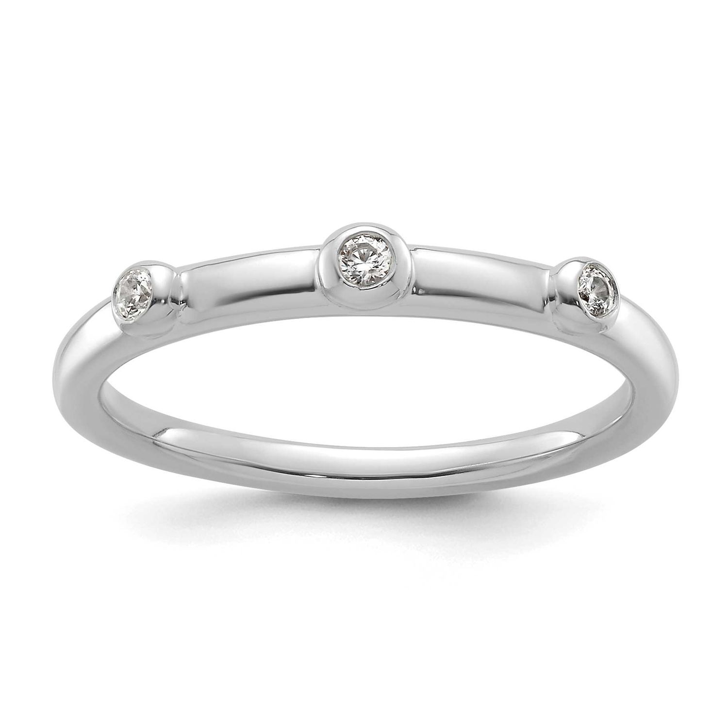 Diamond Ring 14k White Gold, SK2198-8,