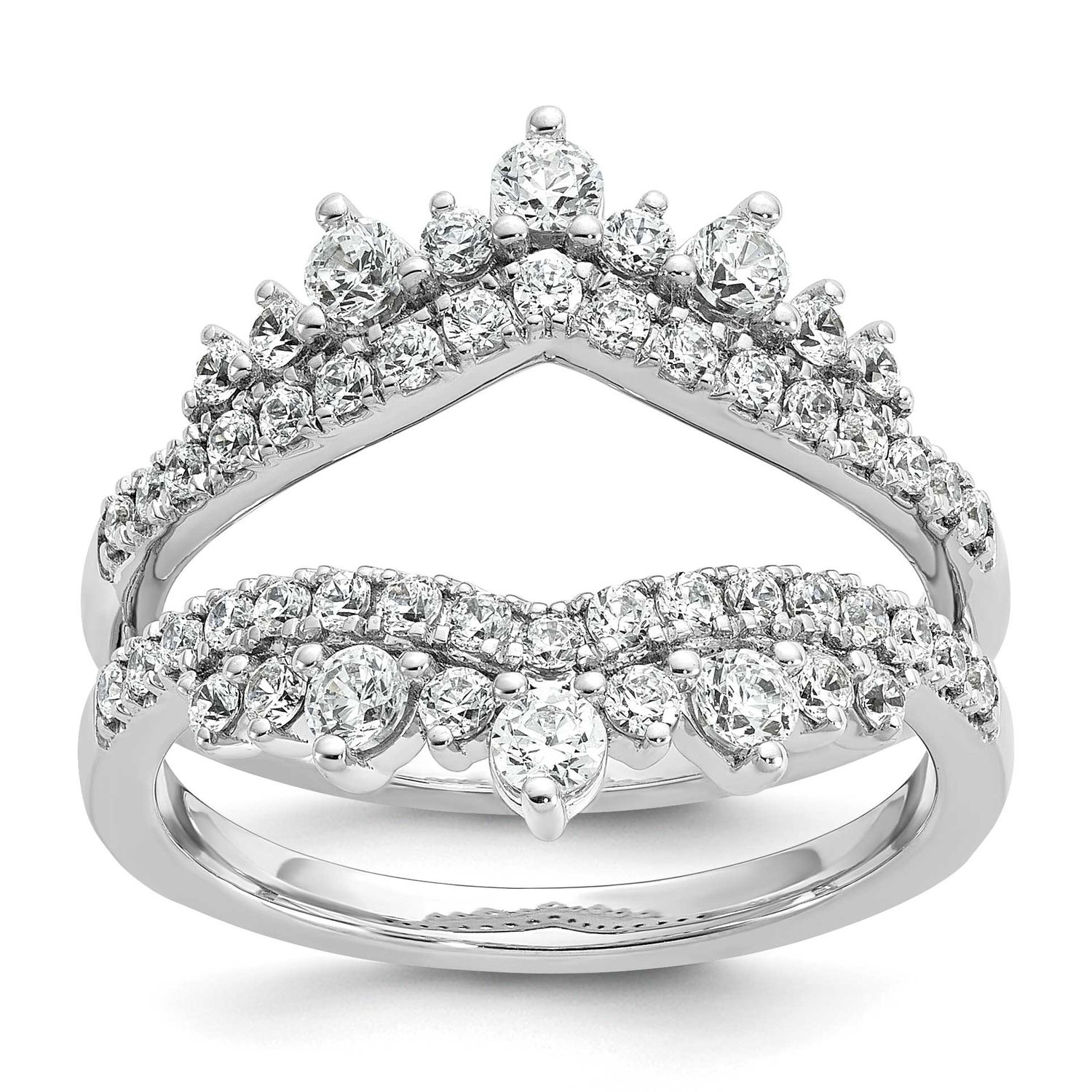 Lab Grown Diamond VS/SI FGH Ring Guard 14k White Gold, RM10518-100-WLG,