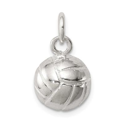 Volleyball Charm Sterling Silver, QC709, 883957916699