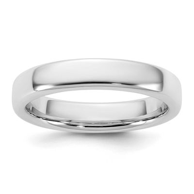 4mm European Comfort Fit Band 14k White Gold, WECF040-9,