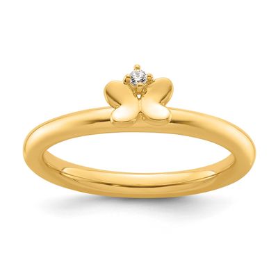 Diamond Butterfly Ring 14k Gold, SK2177-5,