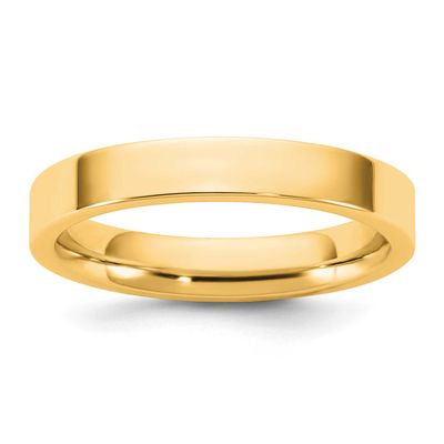 3.5mm Standard Flat Comfort Fit Band 10k Gold, 1FLC035-4.5,