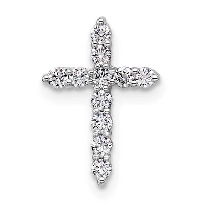Lab Grown Diamond VS/SI FGH Cross Pendant 14k White Gold, PM10445-WLG,