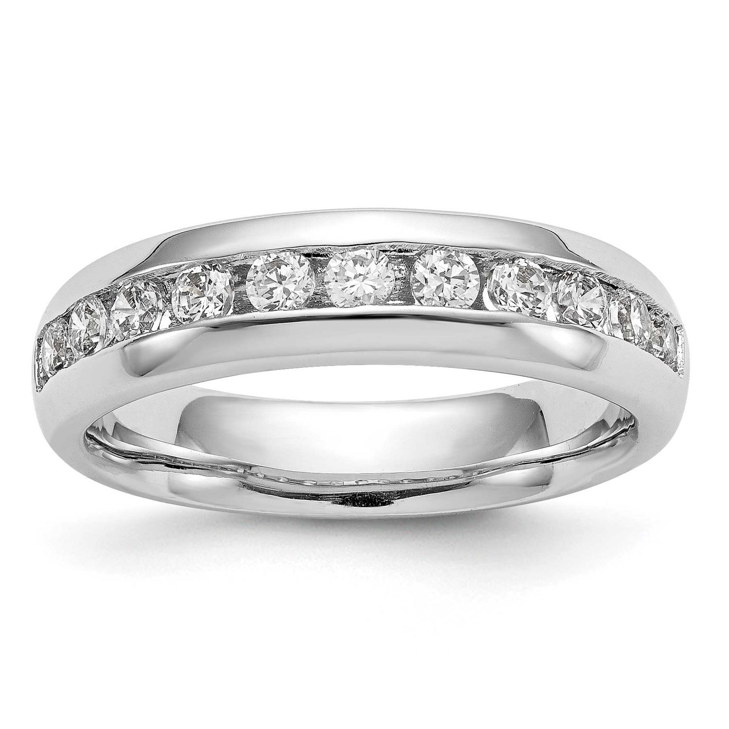 11-Stone Holds 11-2.6mm Round Channel Band Mounting 14k White Gold, RM3322B-077-W,