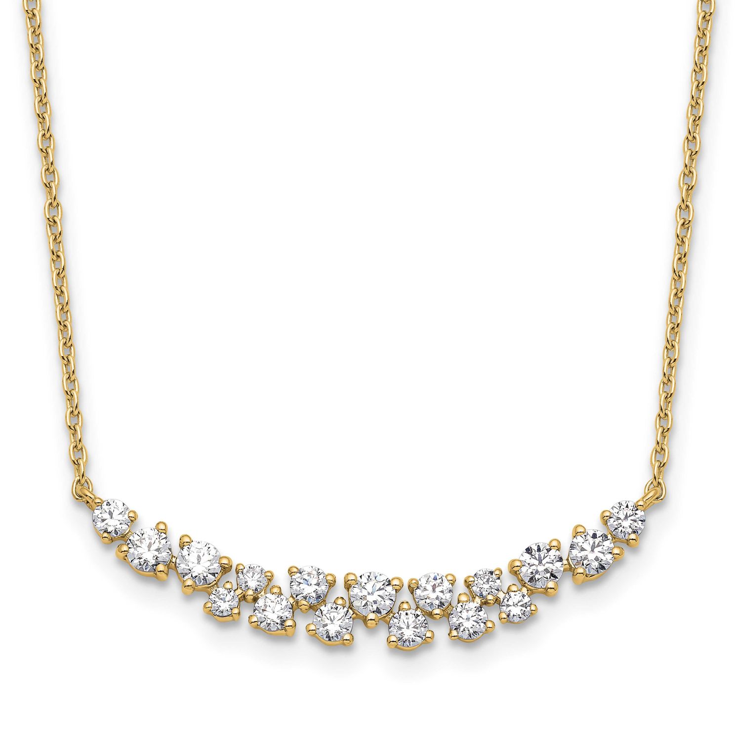 Lab Grown Diamond VS/SI FGH Fancy Necklace 14k Gold, PM10528-085-LG,