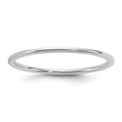 1mm Comfort Fit Band 10k White Gold, 1WCFL010-8,