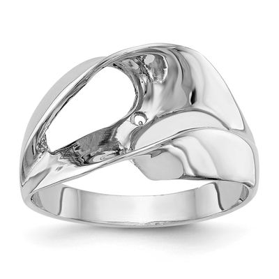 Peg Set Solitaire Engagement Ring Mounting 14k White Gold, RM2027E-W,