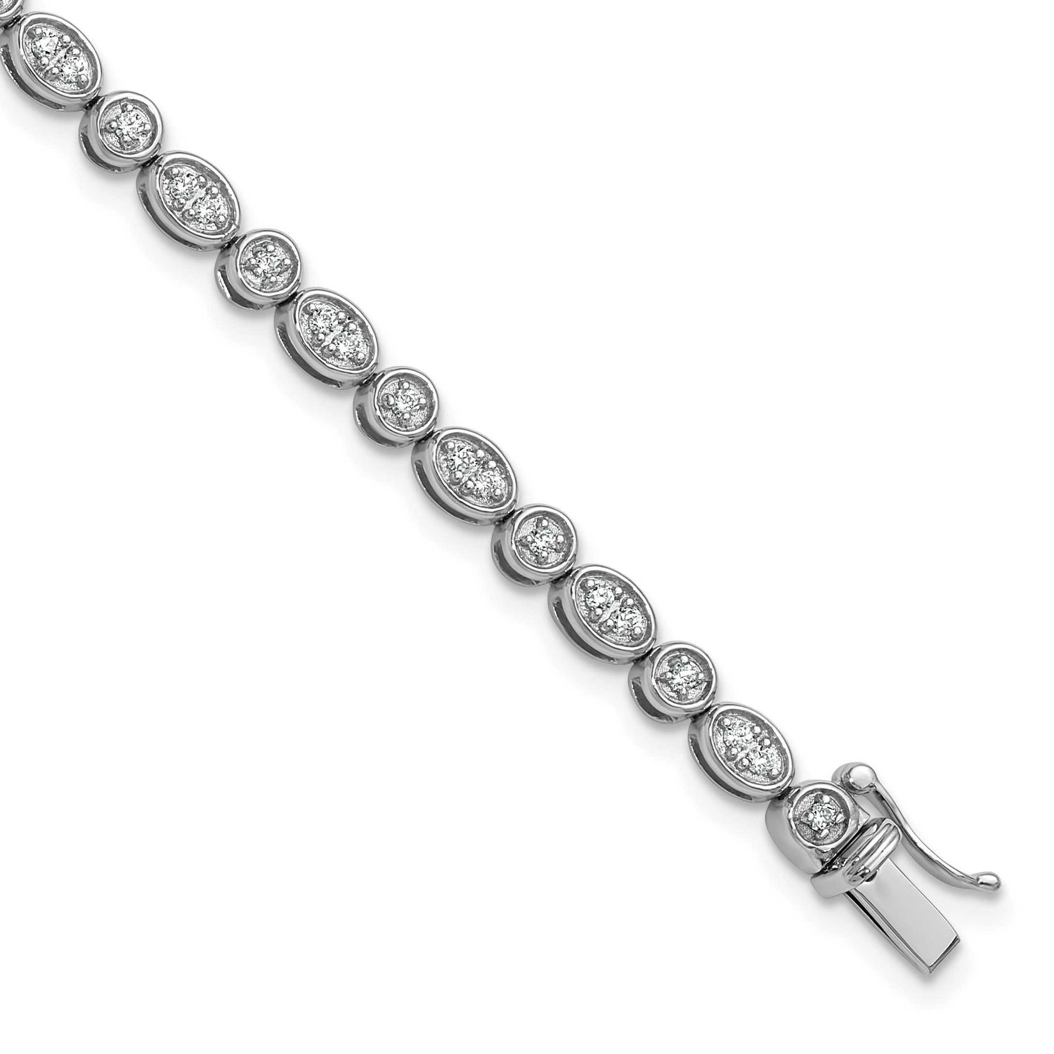 Lab Grown Diamond VS/SI FGH Fancy Bracelet 14k White Gold, BM10534-085-WLG,