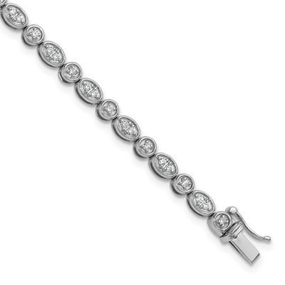 Lab Grown Diamond VS/SI FGH Fancy Bracelet 14k White Gold, BM10534-085-WLG,