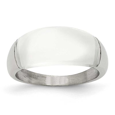 8mm Cats Eye Ring Stainless Steel, SR179-6, 883957041094