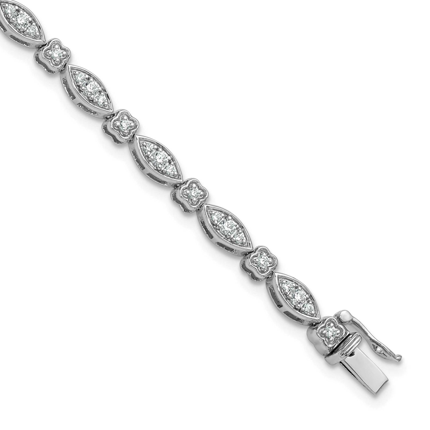 Lab Grown Diamond VS/SI FGH Fancy Bracelet 14k White Gold, BM10533-103-WLG,