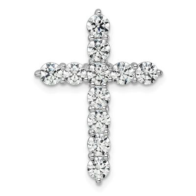 Lab Grown Diamond 3ctw VS/SI FGH Cross Pendant 14k White Gold, PM10451-WLG,