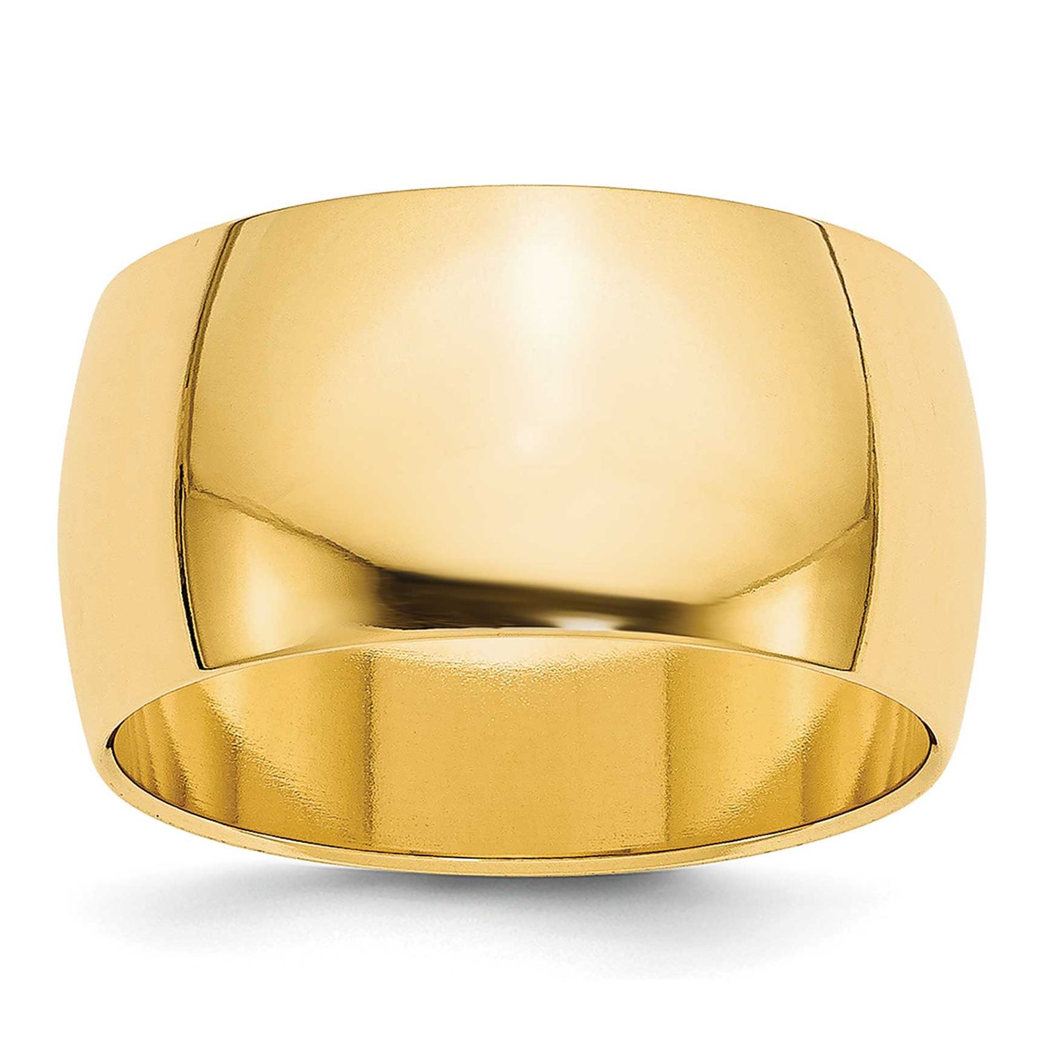 10mm Half Round Band 10k Gold, 1HRL100-8.5,