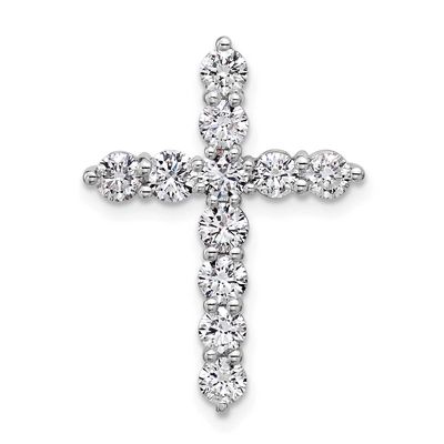Lab Grown Diamond VS/SI FGH Cross Pendant 14k White Gold, PM10449-WLG,