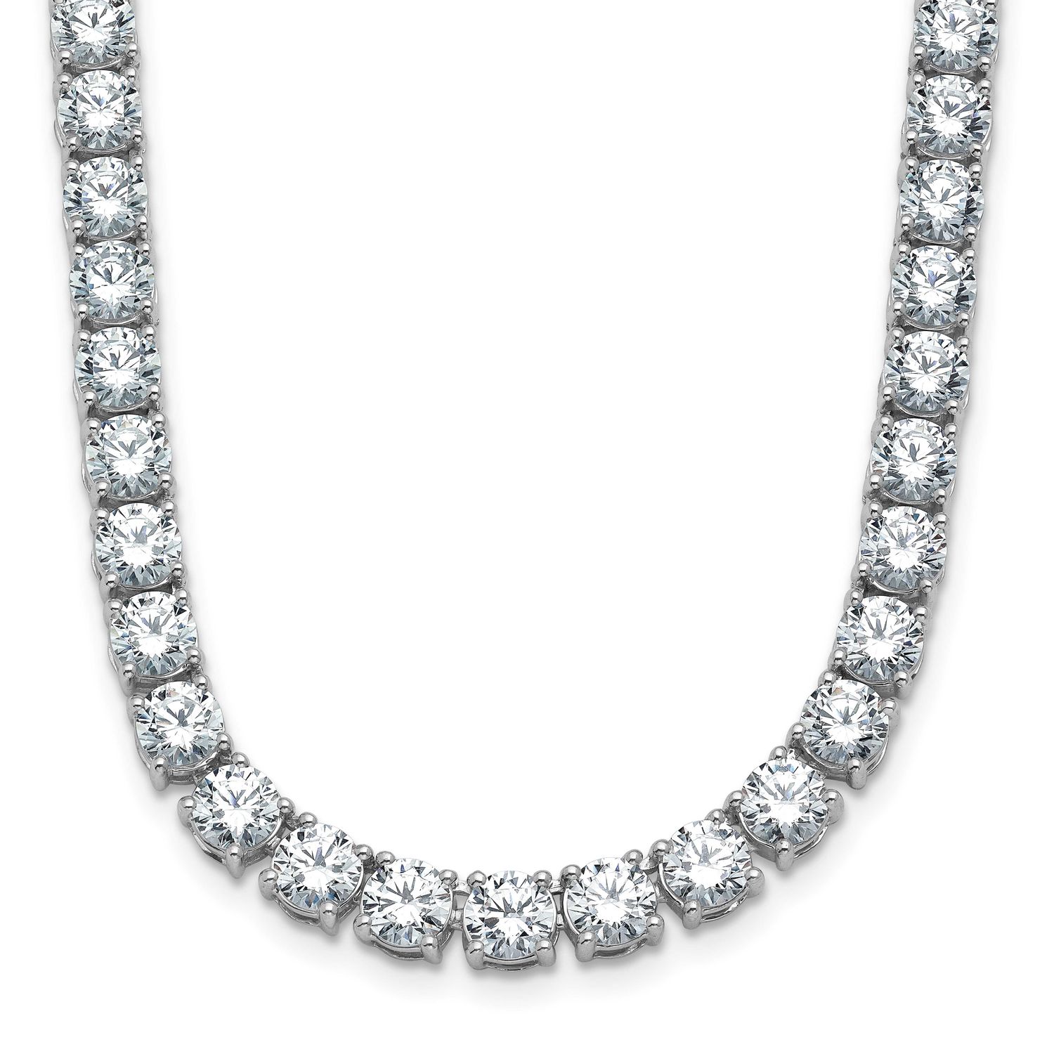 24in Lab Grown VS/SI FGH Round Diamond Straight Necklace 14k White Gold, PM10327-WLG-24,