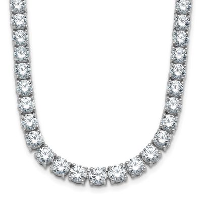 24in Lab Grown VS/SI FGH Round Diamond Straight Necklace 14k White Gold, PM10327-WLG-24,