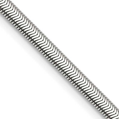 4.2mm 20 inch Flat Snake Chain Stainless Steel Polished, SRN670-20, 886774042749