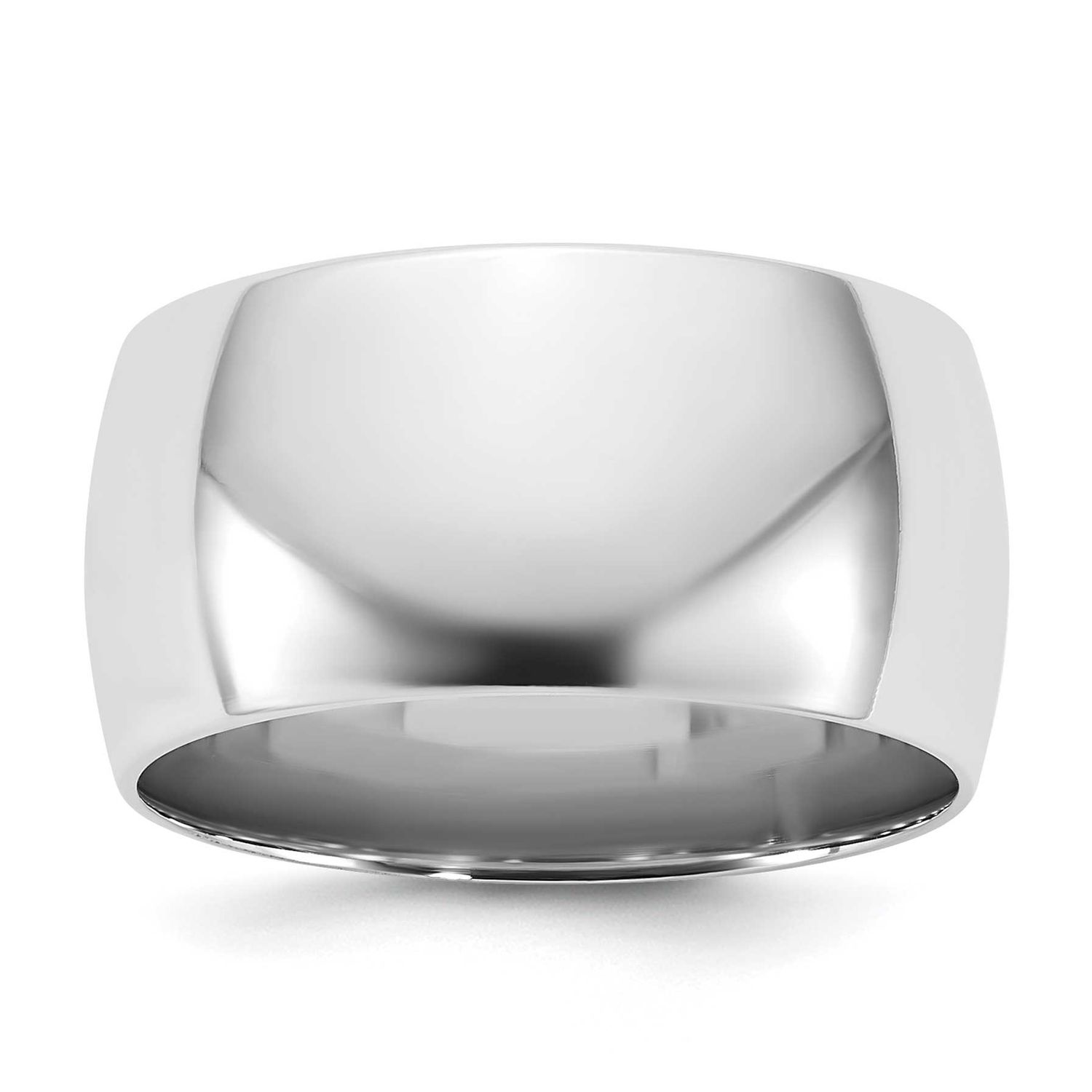 10mm Comfort Fit Band 10k White Gold, 1WCFL100-11.5,