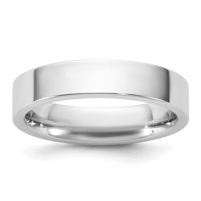 4.5mm Standard Flat Comfort Fit Band 14k White Gold, WFLC045-8,
