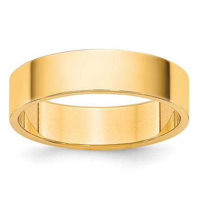 4.5mm Flat Band 14k Gold, FLL045-9.5,